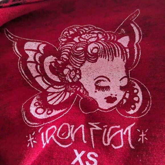 Iron Fist Red Skull and Lips Stretch Mini Dress - Picture 7 of 8